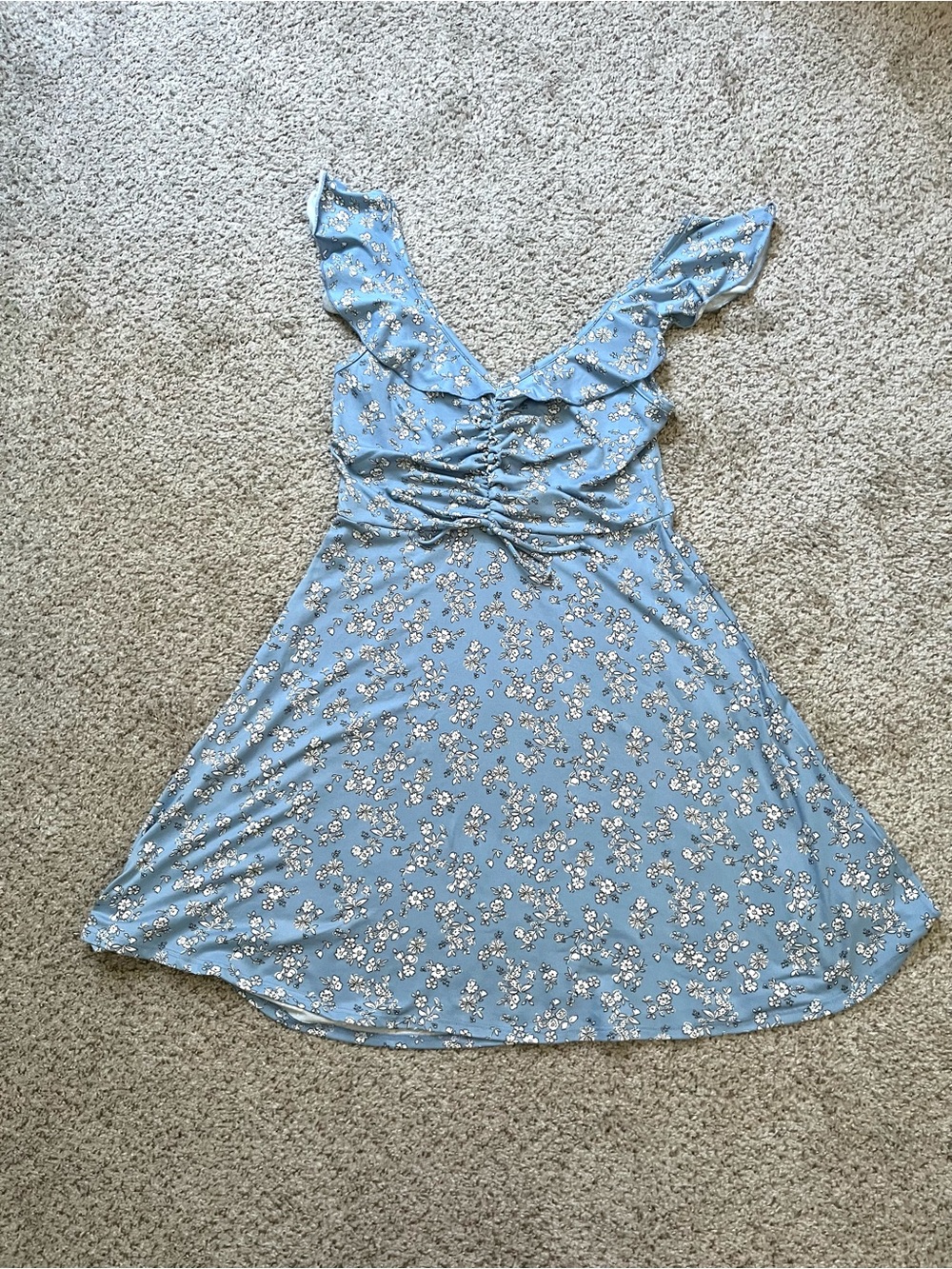 Altar'd State Floral Smocked Dress, Cap Sleeve, Medium